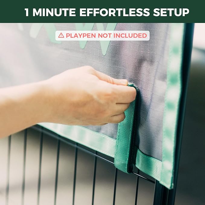 FXW Sun Shade Specialized for FXW Dog Playpen (Not Suitable for Other Brands), Fits for 45" H Rollick/Instant Dog Playpen│Patent Pending (Playpen not Included)