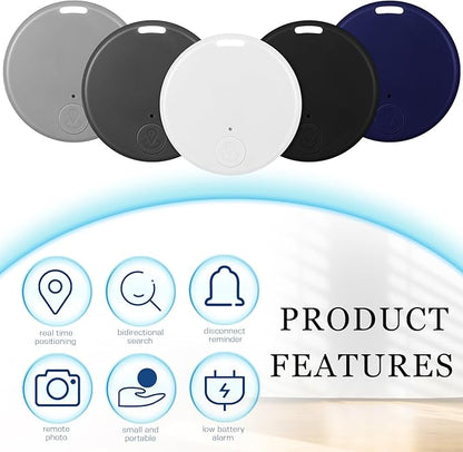 Konohan 5 Packs Smart Item Finder Portable Tracker GPS Tracking Mobile Anti Loss Smart Device Key Finder Tag Locator with Sound for Bags Wallets Backpacks Pets Keys Luggage(Stylish)