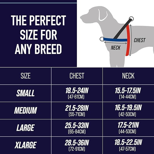 Leash Boss No Pull Dog Harness, Easy Walk for Small, Medium, and Large Pets, Reflective with Rear and Front Clip Attachment (Space Pattern, Extra Large)
