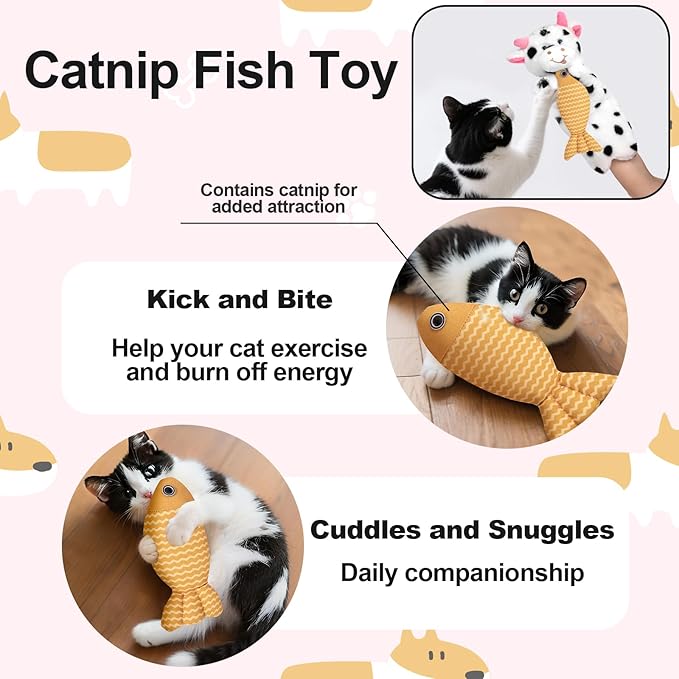 Cat Toys, Flapping Bird Cat Toy(No Flying), Interactive Catnip Toy with Catnip Bags, Chirping Noise Enrichment Moving Wings Dog Cat Kitten Toys, Flappy Flying Pets Toy for Indoor(Oriole) (C3)