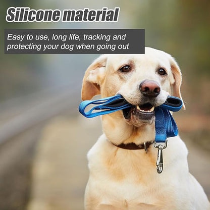 PEUTIER 4pcs Collar Attachment Clips, GPS Dog Silicone Clips Accessories for Cat Pet Activity Replacement (Black)