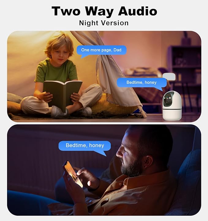 Gyliziex Indoor Security Camera 2 Packs, 2K 5G WiFi Baby/Pet/Dog/Nanny Cameras for Home Security, 360 PTZ Security Cameras with US Servers Phone App, 911 One-Tap Call,AI Smart Detection