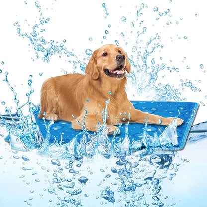 Dog Cooling Mat Water Injection Pet Cool Pads Dogs & Cats Pet Cooling Blanket for Outdoor Car Seats Beds