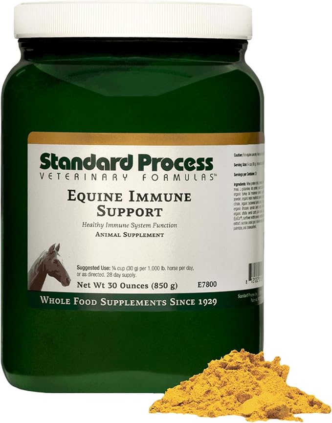 Standard Process Inc. Equine Immune Support - Dietary Supplement for Equine Health - Immune System Support with Vitamin A & Whey Protein - Whole-Food Based Horse Supplement - 850 g
