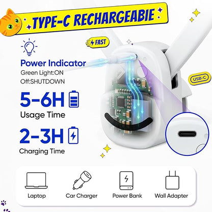 CATPICK Interactive Cat Toys for Indoor Cats Automatic Electric Flying Bird Feather Mouse Toy - Best Kitten & Adult Cat Enrichment Mouse cat Toy Hanging Electric Kitty Toys for Bored Cats
