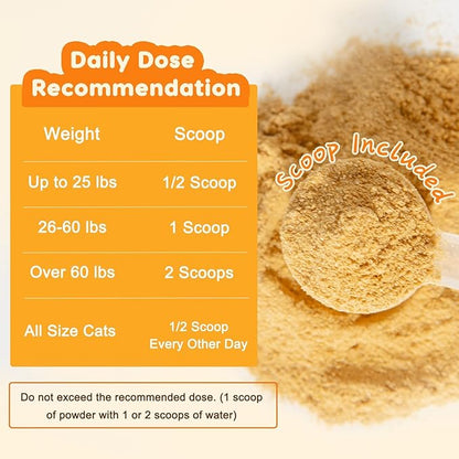 NATURE TARGET Pumpkin for Dogs and Cats, Natural Fiber for Dogs, with Digestive Enzymes, Apple, Healthy Stool and Digestive Support, Diarrhea, Constipation Relief, Pumpkin Powder for Dog to Make Puree