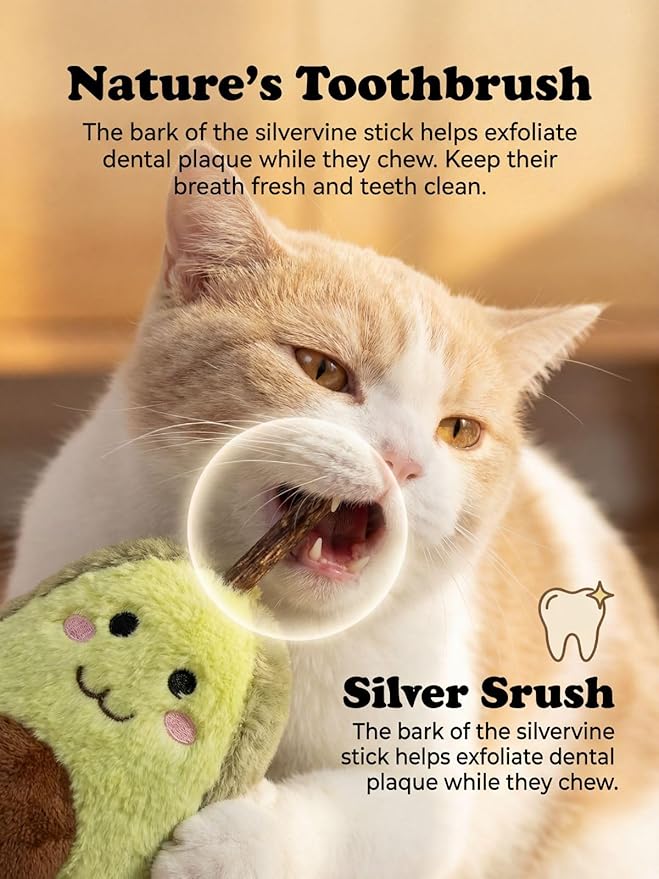 Durable and lnteractive Cat Teething Stick Toys: Chewing Stick, Grinding Teeth Rod, and chewable Cat Doll for Your Pet's Entertainment (Avocado Green)