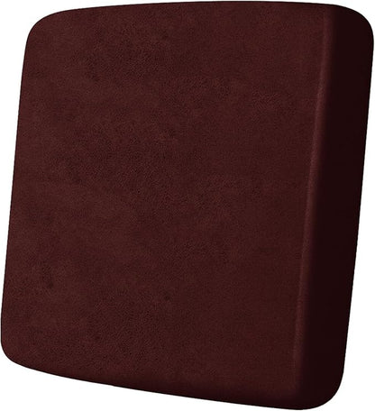 ANARACHON Leather Look Couch Cushion Covers Sofa Seat Slipcovers Sets Couches Furniture Protector for Sectional Armchair Loveseat Pets Kids Stretch Spandex Fabric (1 Cushion Armchair, Burgundy)