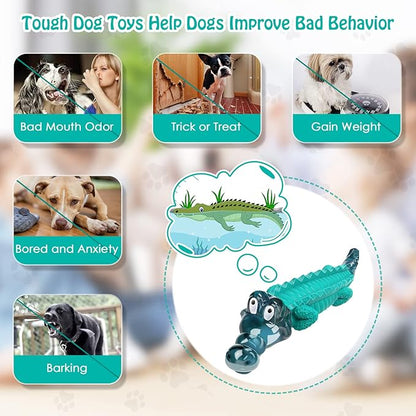 Jeefome Dog Toys for Aggressive Chewers - Tough,Indestructible Dog Chew Toys for Large, Medium,Small Breed to Keep Them Busy