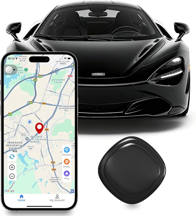 GPS Tracker for Vehicles, GPS Portable Magnetic Car GPS Tracking, Wide-Area Location GPS Tracker for Kids, Dogs, No Subscription Required/No Monthly Fee/No SIM Card Required