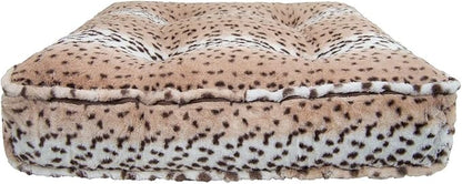 Bessie and Barnie Frosted Willow Extra Plush Shag Faux Fur Luxury Sicilian Rectangle Pet/Dog Bed (Multiple Sizes)