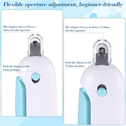 Lusofie Pain-Free Cat Nail Clippers for Indoor Cats - Quick & Safe Claw Trimmer with Guard to Prevent Overcutting, Anti-Splash Design & Hidden Nail File | for Kittens & Adult Cats