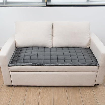 Couch Cover for Dogs Washable Pet Bed Fuzzy Pet Couch Covers Nonslip Couch Slipcover for Dogs, Kids, Pets Friendly Sofa Cover Loveseat Covers (Dark Gray, 21''x59''/Rectangular)