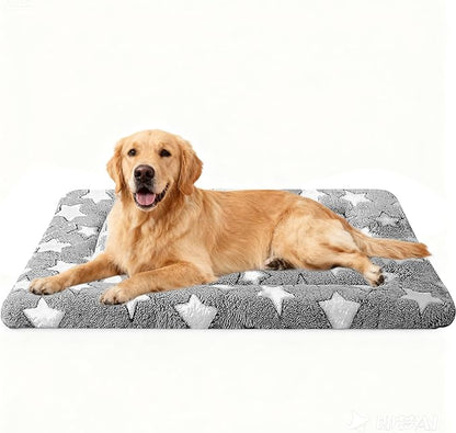 pobopobo Dog Bed Mat, Reversible Crate Pads for Small/Medium/Large Dogs & Cats Sleeping, Portable & Soft, Dog Beds Crate Pad - Machine Washable Mat Bed Kennel Mat Cat Bed