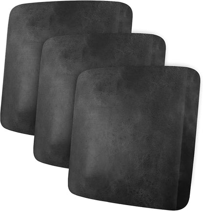 ANARACHON Leather Look Couch Cushion Covers Sofa Seat Slipcovers Sets Couches Furniture Protector for Sectional Armchair Loveseat Pets Kids Stretch Spandex Fabric (3 Cushion Sofa, Dark Grey)