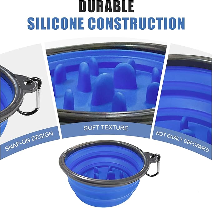 Ezcora Foldable Silicone Shaving Bowl with Carabiner, Portable Shave Mug for Men, Quick-Lather Shaving Cream & Soap Bowl, Lightweight Collapsible Design with Non-Slip Base