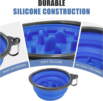 Ezcora Foldable Silicone Shaving Bowl with Carabiner, Portable Shave Mug for Men, Quick-Lather Shaving Cream & Soap Bowl, Lightweight Collapsible Design with Non-Slip Base