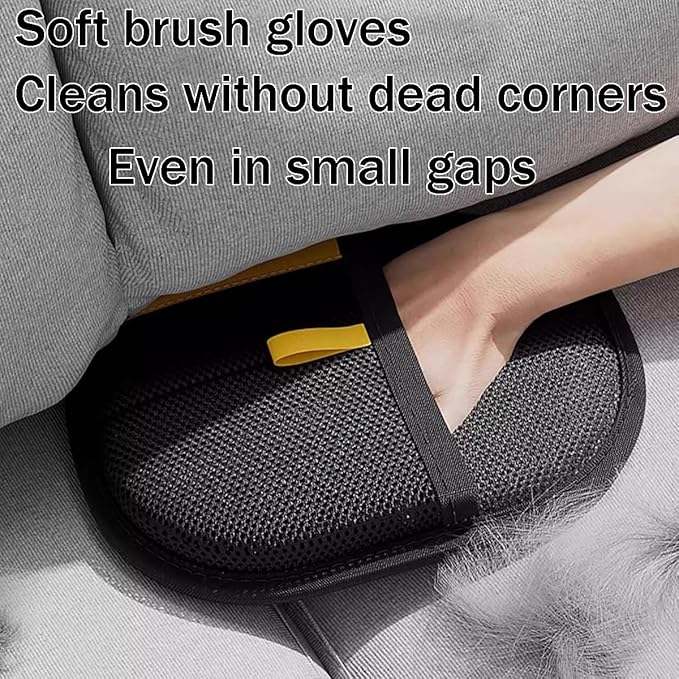 Electrostatic Pet Hair Removal Glove, Static Removal Gloves for Pet Hair, Reusable Double Sided Electrostatic Pet Hair Remover for Couch, Furniture, Carpet, Car Seat (1PC)
