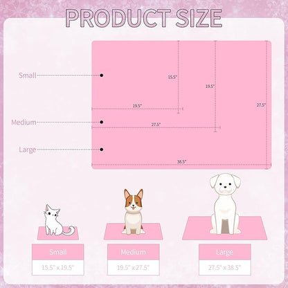 NACOCO Pet Cooling Mat Cat Dog Cushion Pad Summer Cool Down Comfortable Soft for Pets and Adults (S, Pink)