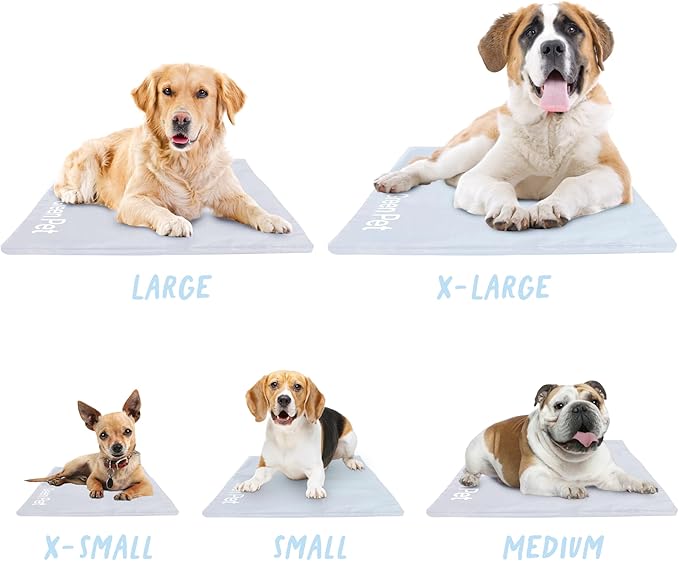 The Green Pet Shop Dog Cooling Mat Cover - Extra Small, Cloud - Protect Your Cool Pet Pad from Dirt & Damage - Machine Washable