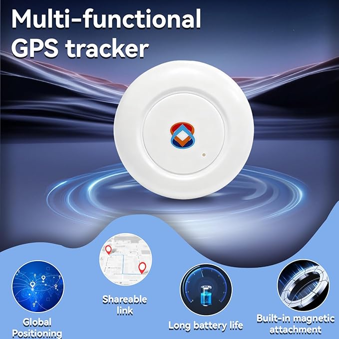 2026 GPS Tracker for Vehicles, Cars & Kids–Real-Time Tracking with Worldwide Coverage | No Monthly Fee & No SIM Needed | IP67 Waterproof | Long Battery Life | Compatible with iPhone & Android