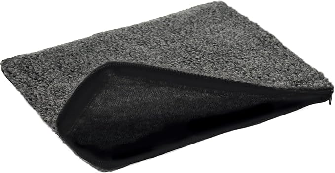 K&H Pet Products Small Animal Outdoor Heated Pad Replacement Cover, Zipper Closure, Soft & Breathable, Machine Washable, Fits K&H Small Animal Heated Pad (Sold Separately) - 12 X 9in Gray Fleece
