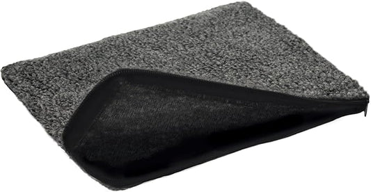 K&H Pet Products Small Animal Outdoor Heated Pad Replacement Cover, Zipper Closure, Soft & Breathable, Machine Washable, Fits K&H Small Animal Heated Pad (Sold Separately) - 12 X 9in Gray Fleece
