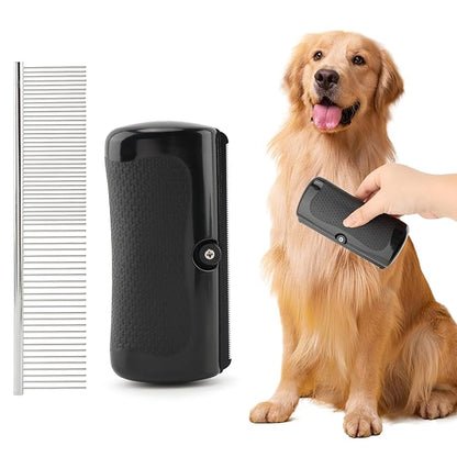 Deshedding Dog Brush, Grooming Deshedding Tool for Cats, Dogs, Horses, Pet Hair Removal Comb for Shedding, Effective for Short and Long Hair