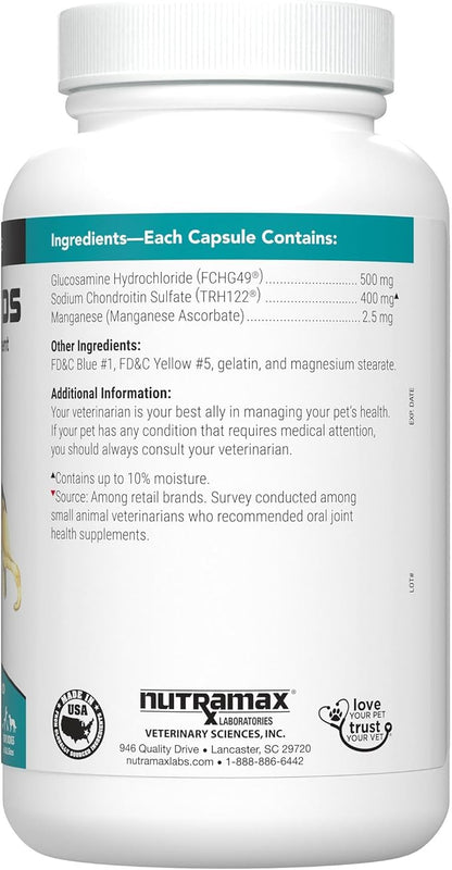 Nutramax Cosequin for Dogs Joint Health Supplement,Contains Glucosamine for Dogs,Plus Chondroitin,Supports Healthy Joints,Sprinkle Capsules,132 Count (Pack of 2)