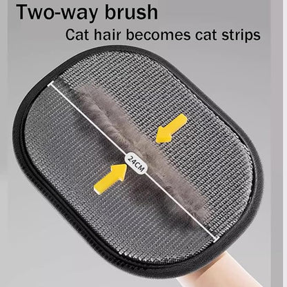 Electrostatic Pet Hair Removal Glove, Static Removal Gloves for Pet Hair, Reusable Double Sided Electrostatic Pet Hair Remover for Couch, Furniture, Carpet, Car Seat (1PC)