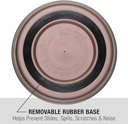 Loving Pets Bella Dog Bowls- Stainless Steel Dog & Cat Bowls - Spill Proof Dog Food Bowl, Cat Bowl, Puppy Essentials & Pet Supplies Great for Home & Travel (Large 35-65 lbs, Grape)