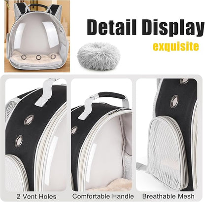 2-Pack Guinea Pig Carrier Backpack and Playpen with Lid, Breathable Pet Playpen Pop Open Exercise Fence, Portable Small Animal Cage for Rabbits, Chinchillas, Squirrel, Lizard, Sugar Glider