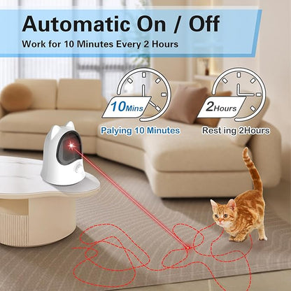 Muhhiba Cat Laser Toys for Indoor Cats, Random Trajectory Laser Cat Toy, Interactive Cat Toys for Bored Indoor Adult Cats/Kittens/Dogs