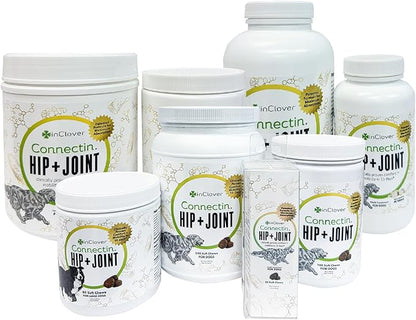 InClover Connectin Natural Hip & Joint Supplement for Cats with Glucosamine, Chondroitin & Hyaluronic Acid - Powder for Dog Mobility, Comfort & Active Lifestyle Support, 3.2oz