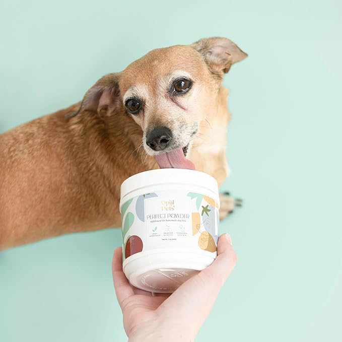 Perfect Powder – Multivitamin for Homemade Dog Food – Vet-Formulated, Whole Food Ingredients – Vegan, Non-GMO – Vitamins, Minerals, Omega-3s – 11 oz