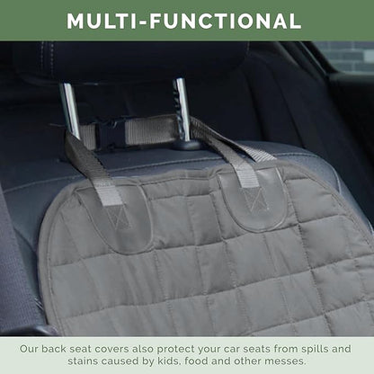 Elegant Comfort Premium Pet Car Seat Cover for Front Seat, Luxury Microfiber Car Seat Protector, Heavy Duty and Durable, Non-Slip and Waterproof Car Seat Cover for Trucks, Cars, and SUVs, Gray