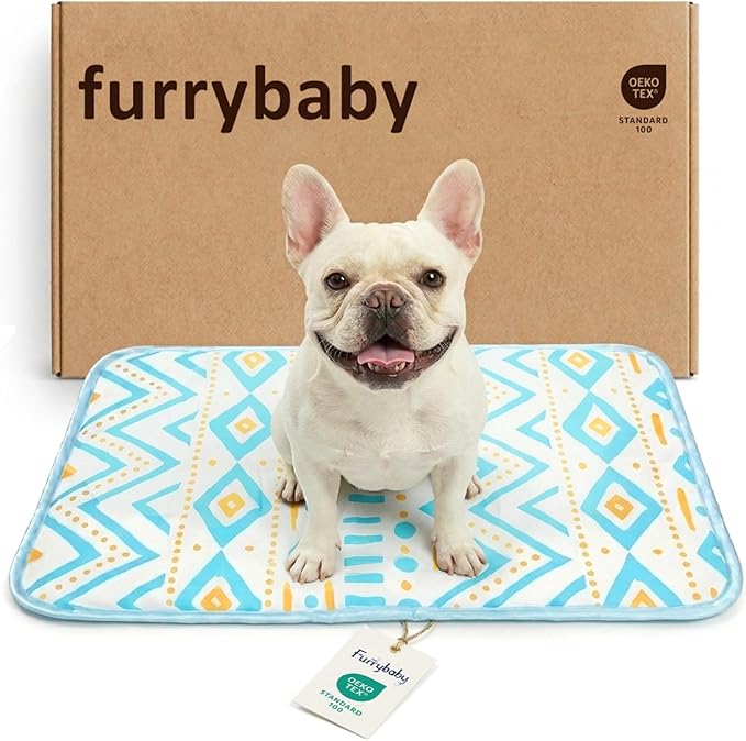 Dog Cooling Mat for Dogs & Cats, Soft Breathable Cooling Pad for Dog Bed, 30"x20" Self Cooling Crate Mat for Dogs, No Gel Washable Non-Slip Pet Cooling Mat Indoor Outdoor, Bohemia