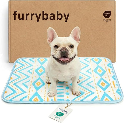 Dog Cooling Mat for Dogs & Cats, Soft Breathable Cooling Pad for Dog Bed, 30"x20" Self Cooling Crate Mat for Dogs, No Gel Washable Non-Slip Pet Cooling Mat Indoor Outdoor, Bohemia