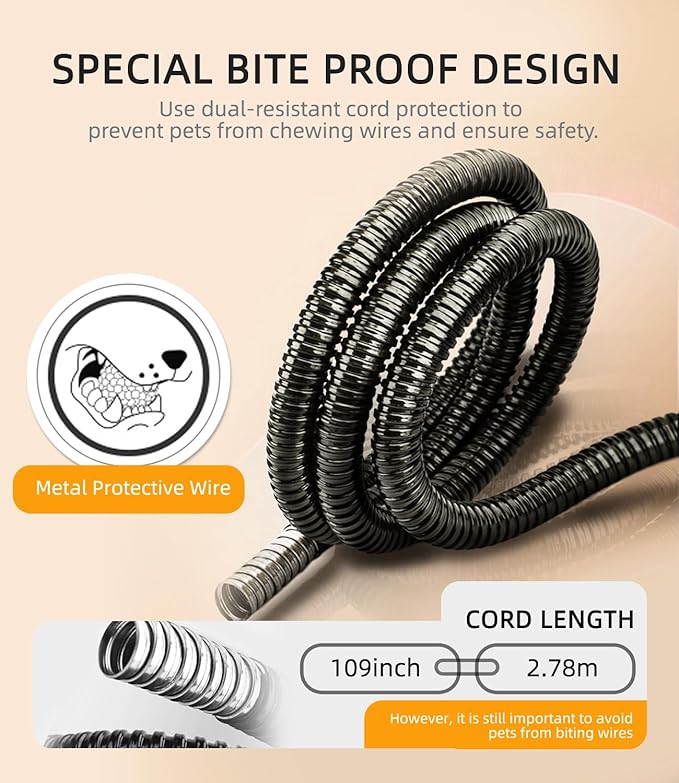 Pressure Activated Pet Heating Pad 29 x 20,Gravity Sensing,Automatic or Manual Mode,Heated Dog Bed with Timer,Adjustable Temperature,Chew Resistant Cord,Waterproof & Washable Heated Pet Bed Mat