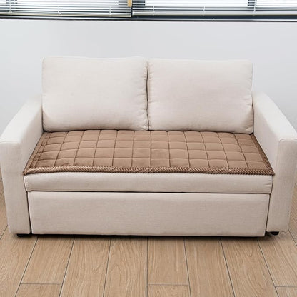 Couch Cover for Dogs Washable Pet Bed Fuzzy Pet Couch Covers Nonslip Couch Slipcover for Dogs, Kids, Pets Friendly Sofa Cover Loveseat Covers (Brown, 21''x70''/Rectangular)
