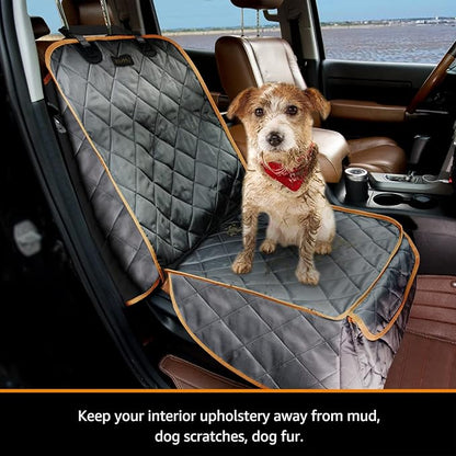 iBuddy Front Seat Cover for Dogs Waterproof Car Seat Cover Protects Seats from Hair, Dirt, and Liquid Messes Scratch Proof Nonslip Bucket Seat Cover for Pet of Cars,Trucks and SUVs