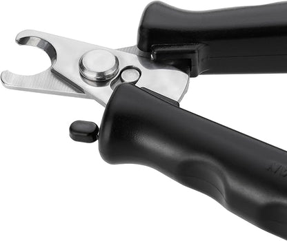Tweezerman Small Nail Clippers for Dogs & Cats, Manual Professional Dog & Cat Nail Trimmer with Ergonomic Handle