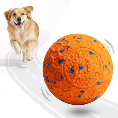 Fsitego Dog Balls: Interactive Dog Ball Auto Rolling - Interactive Dog Toys for Aggressive Chewers - Bouncy & Throwable, Type-C Rechargeable, Washable, for Small & Medium & Large Dogs – Orange