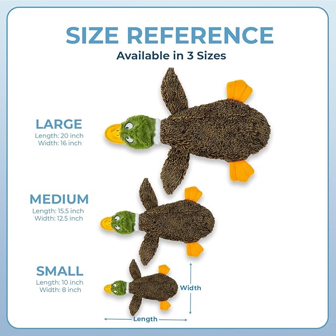 Best Pet Supplies Squeaky Dog Toys with Soft Durable Fabric for Small, Medium and Large Pets Interactive Toy for Indoor Play, Supports Active Biting and Play - 1Wild Duck, Pig, Small