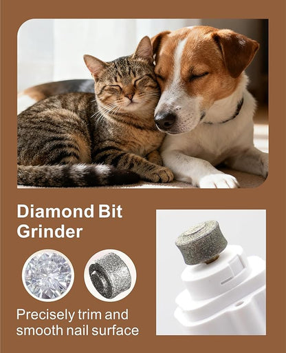 2-in-1 Dog Nail Clippers & Dog Nail Grinder with LED Lights,Cat Nail Clippers with Guard,cat Nail Trimmer for Medium Small Dogs Cats Claw Trimmer Quick Sensor and Safety Guard