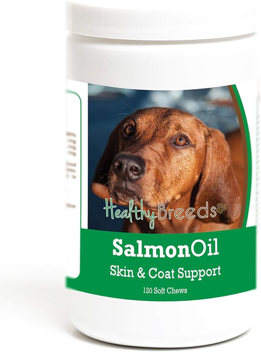Healthy Breeds Redbone Coonhound Salmon Oil Soft Chews 120 Count