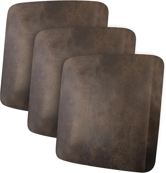 ANARACHON Leather Look Couch Cushion Covers Sofa Seat Slipcovers Sets Couches Furniture Protector for Sectional Armchair Loveseat Pets Kids Stretch Spandex Fabric (3 Cushion XL Sofa, Brown)