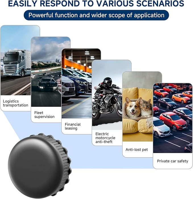 Mini GPS Tracker for Vehicles No Monthly Fee,GPS Car Tracker,Real Time Car GPS Tracker,Strong Magnetic Car Vehicle Tracking Anti-Lost for Car/Person/Pet/Items(Available for Android and iOS)