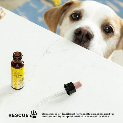Bach Rescue Remedy Pet Dropper for Dogs - 20 mL - Stress & Tension Support for Dogs Natural Flower Essences - Sedative-Free, Homeopathic Liquid Formula - for All Breeds, Ages & Weights