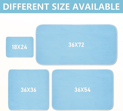 DAHAPYBOO Washable Underpads, 36"x54" 2 Pack Incontinence Bed Pads, Heavy Absorbency Reusable for Elderly, Kids, Adults and Pets, Waterproof Quick Drying for Bed, Sofa, Floor